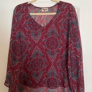 Show me your mumu bell sleeve top